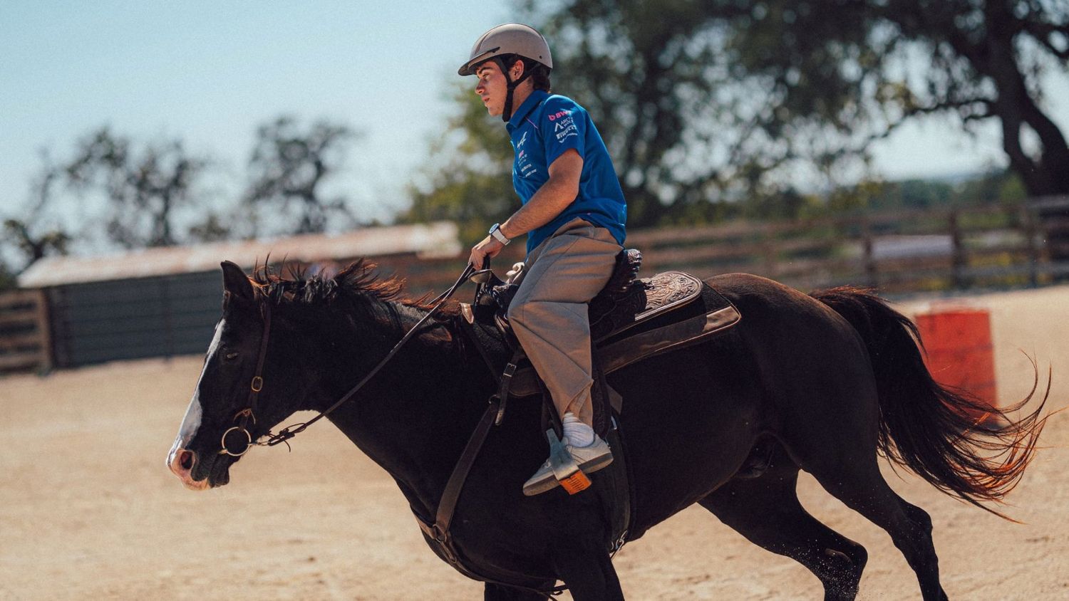Franco horse riding